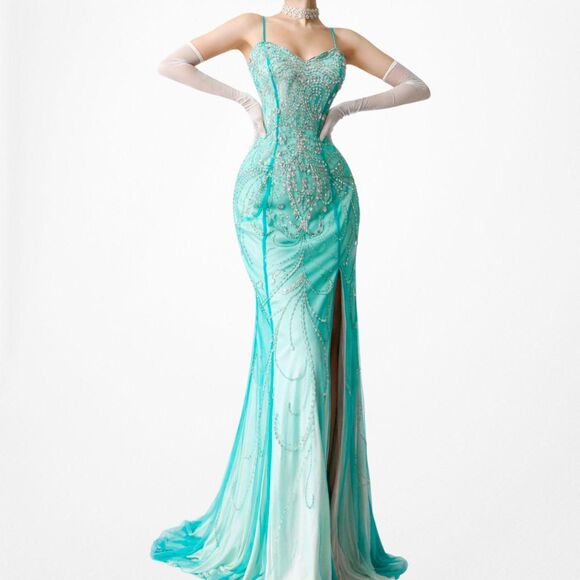 princess polly baby blue dress Rare Vintage American Prom Dresses main image 0